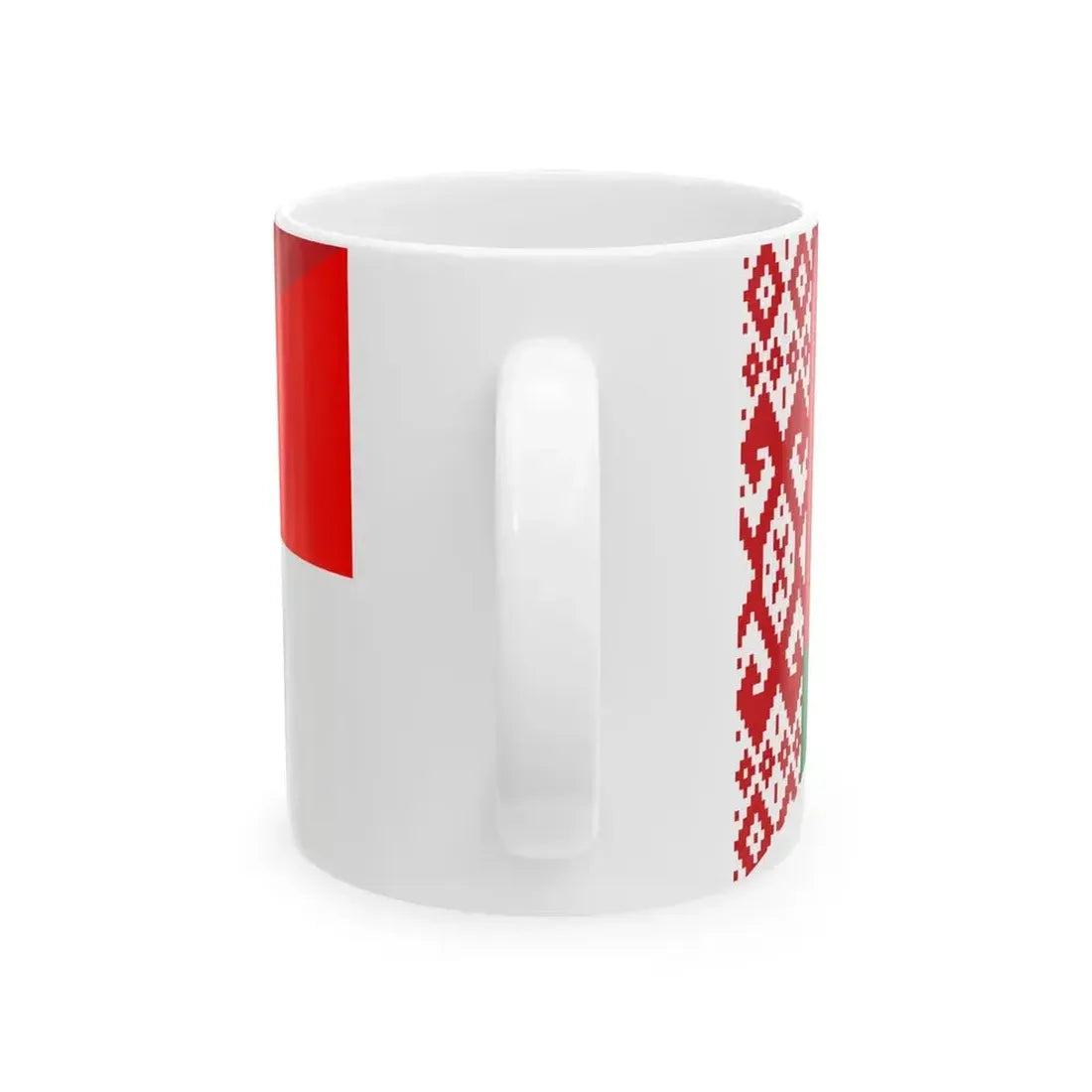 Flag of Belarus and Indonesia (Belarus) White Coffee Mug - Go Mug Yourself