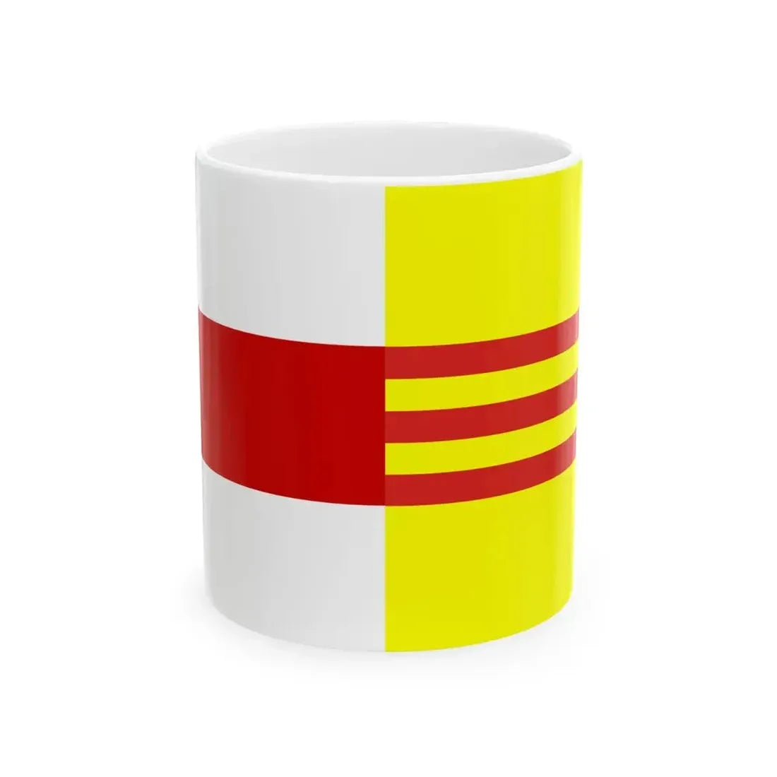 Flag of Belarus and South Vietnam (Belarus) White Coffee Mug 11oz - Go Mug Yourself