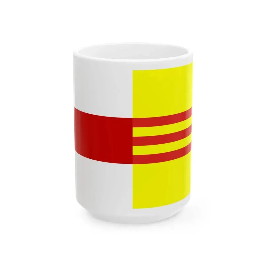 Flag of Belarus and South Vietnam (Belarus) White Coffee Mug 15oz - Go Mug Yourself