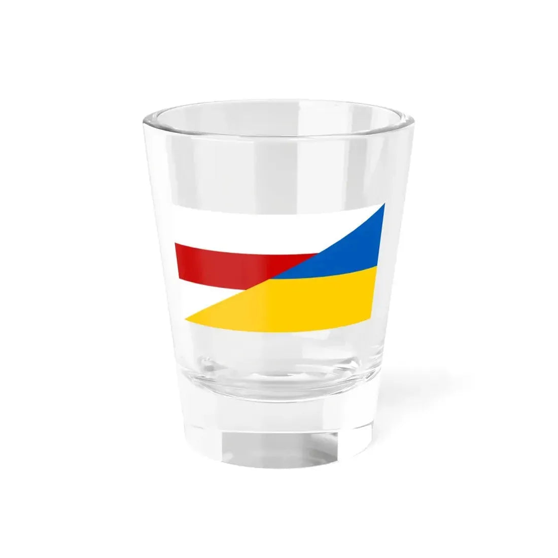 Flag of Belarus and Ukraine Old (Ukraine) Shot Glass 1.5oz 1.5oz - Go Mug Yourself