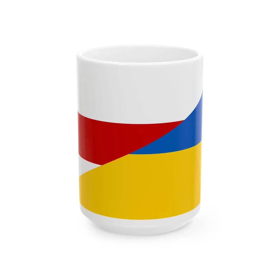 Flag of Belarus and Ukraine Old (Ukraine) White Coffee Mug 15oz - Go Mug Yourself