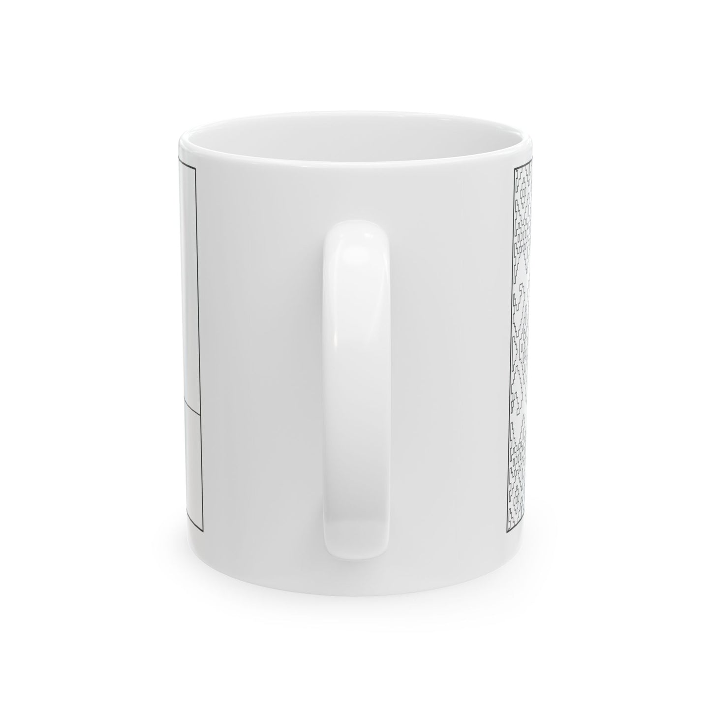 Flag of Belarus colouring page (Belarus) White Coffee Mug-Go Mug Yourself