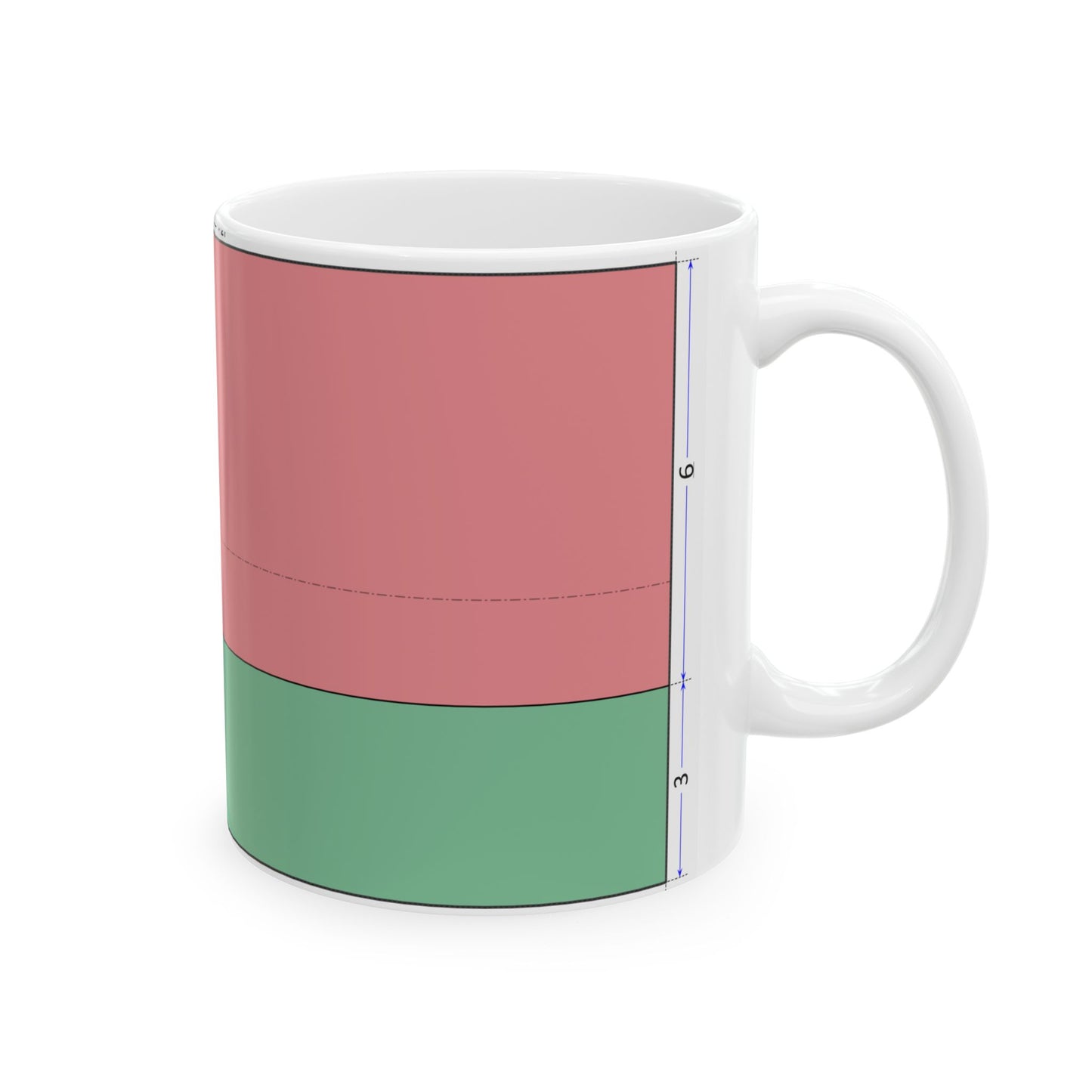Flag of Belarus construction sheet (Belarus) White Coffee Mug-Go Mug Yourself