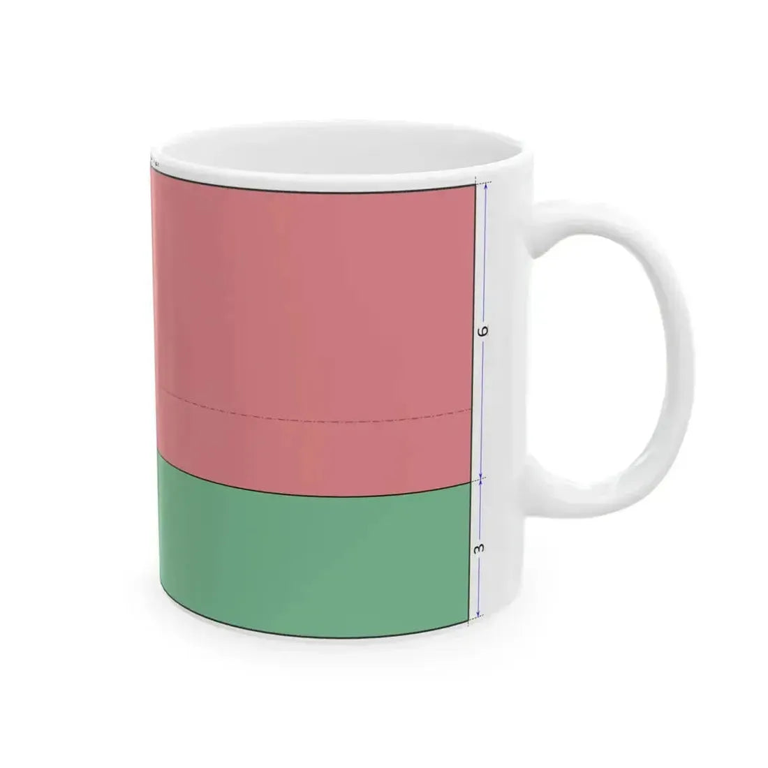Flag of Belarus construction sheet (Belarus) White Coffee Mug - Go Mug Yourself