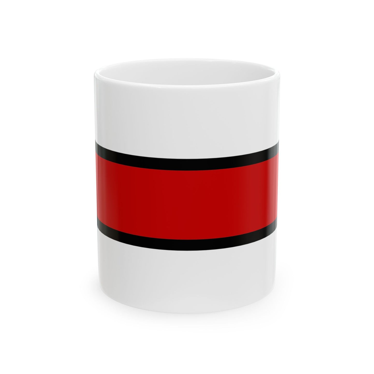 Flag of Belarus government in exile 1919-1925 (Belarus) White Coffee Mug-11oz-Go Mug Yourself