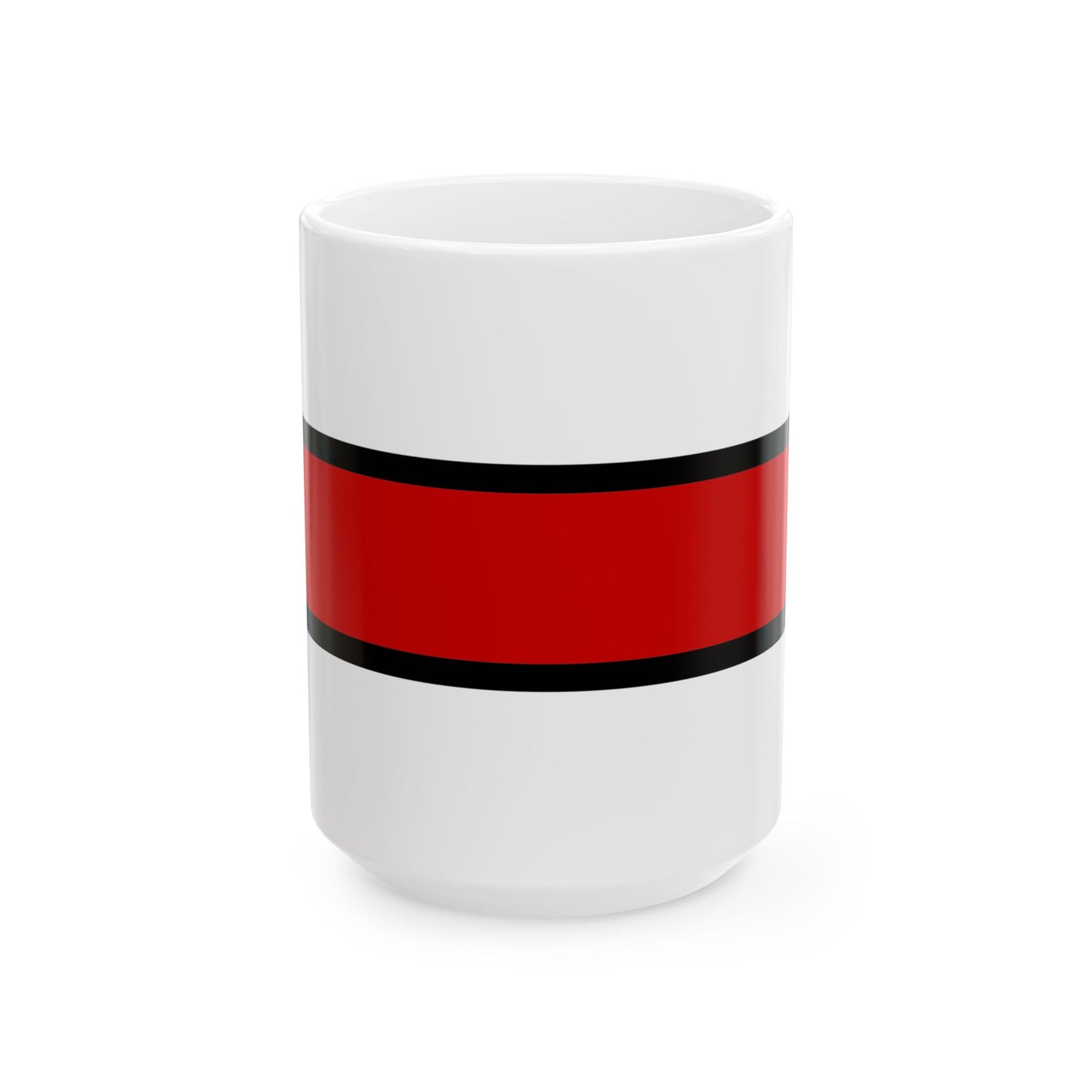 Flag of Belarus government in exile 1919-1925 (Belarus) White Coffee Mug-15oz-Go Mug Yourself