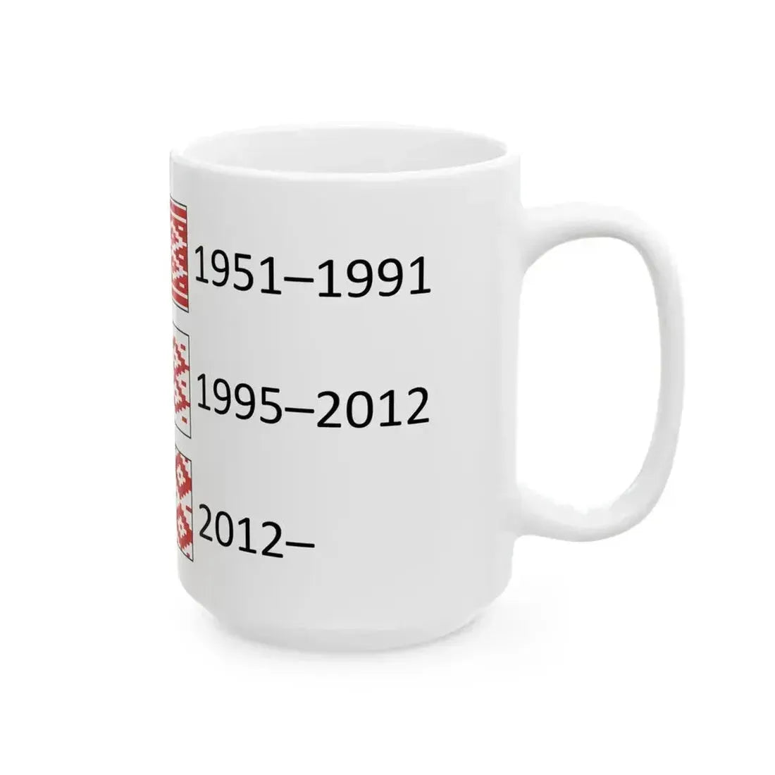 Flag of Belarus ornaments (Belarus) White Coffee Mug - Go Mug Yourself