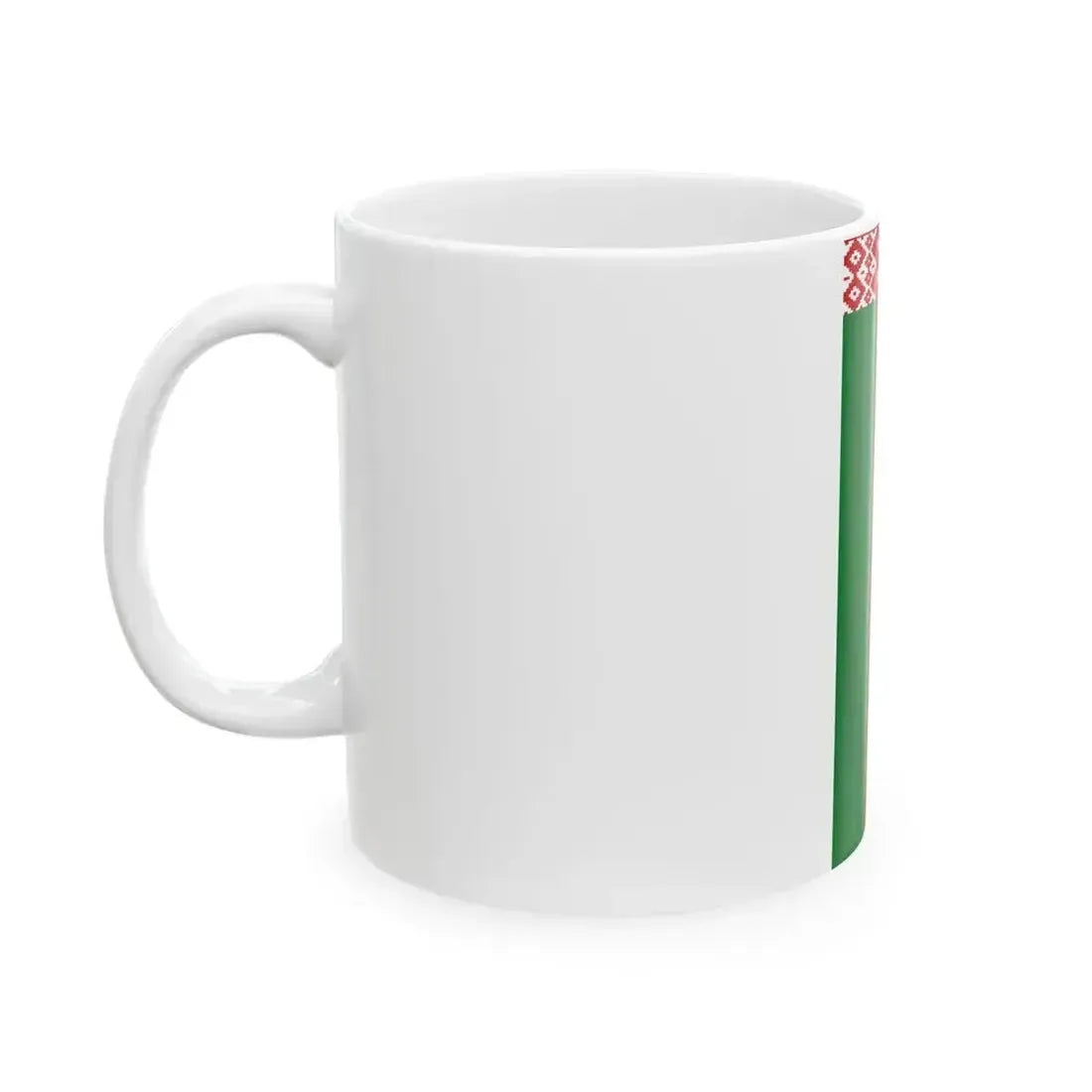Flag of Belarus vertical (Belarus) White Coffee Mug - Go Mug Yourself