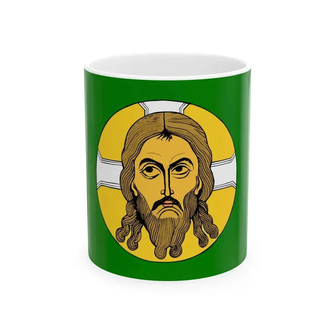 Flag of Belarusian Peasant Party Green Oak (Belarus) White Coffee Mug 11oz - Go Mug Yourself