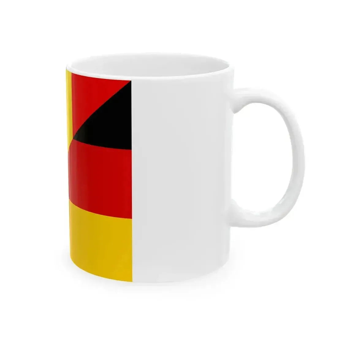 Flag of Belgium and Germany (Belgium) White Coffee Mug - Go Mug Yourself