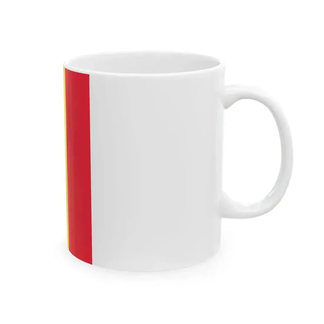 Flag of Belgium at the Royal palaces (Belgium) White Coffee Mug - Go Mug Yourself