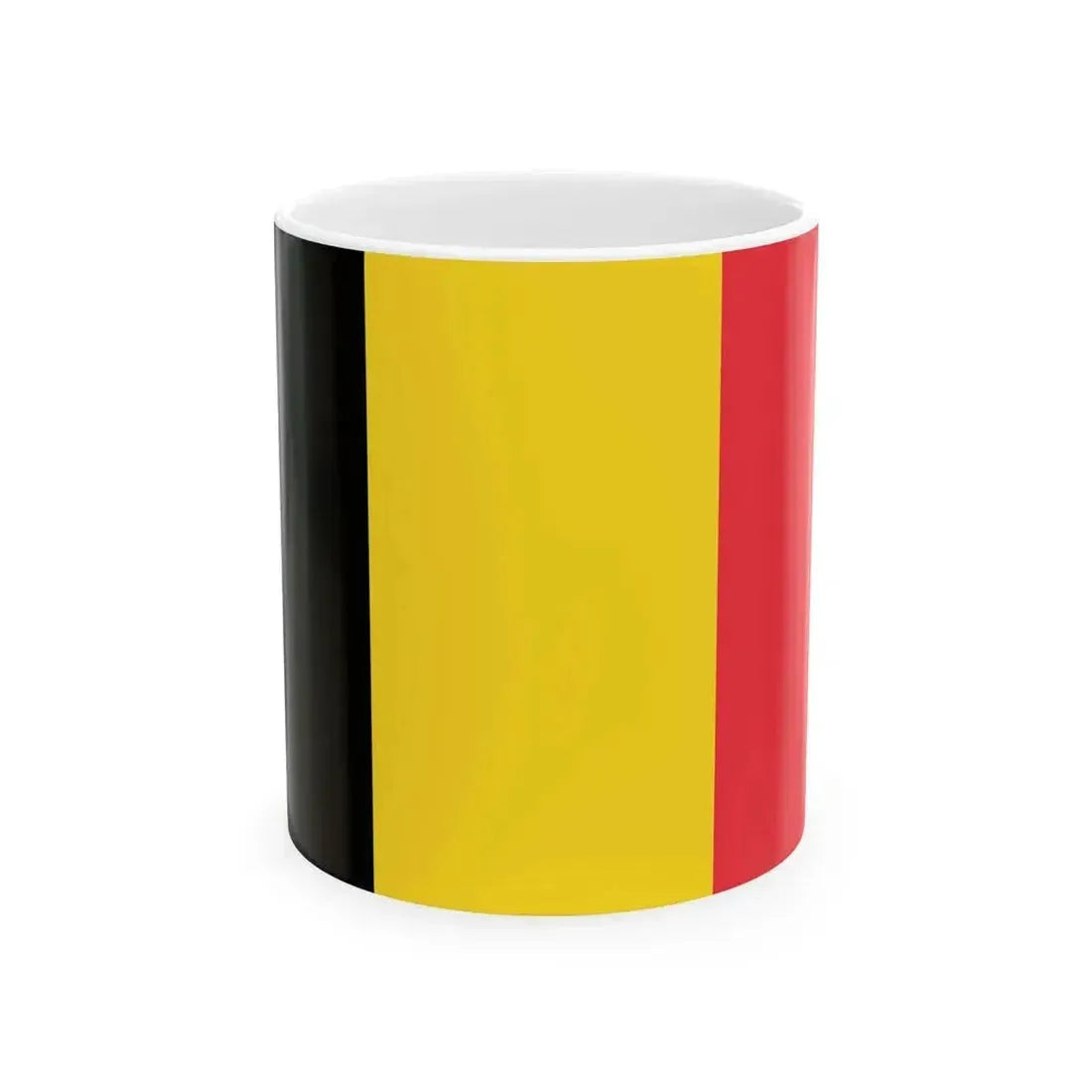 Flag of Belgium civil (Belgium) White Coffee Mug 11oz - Go Mug Yourself