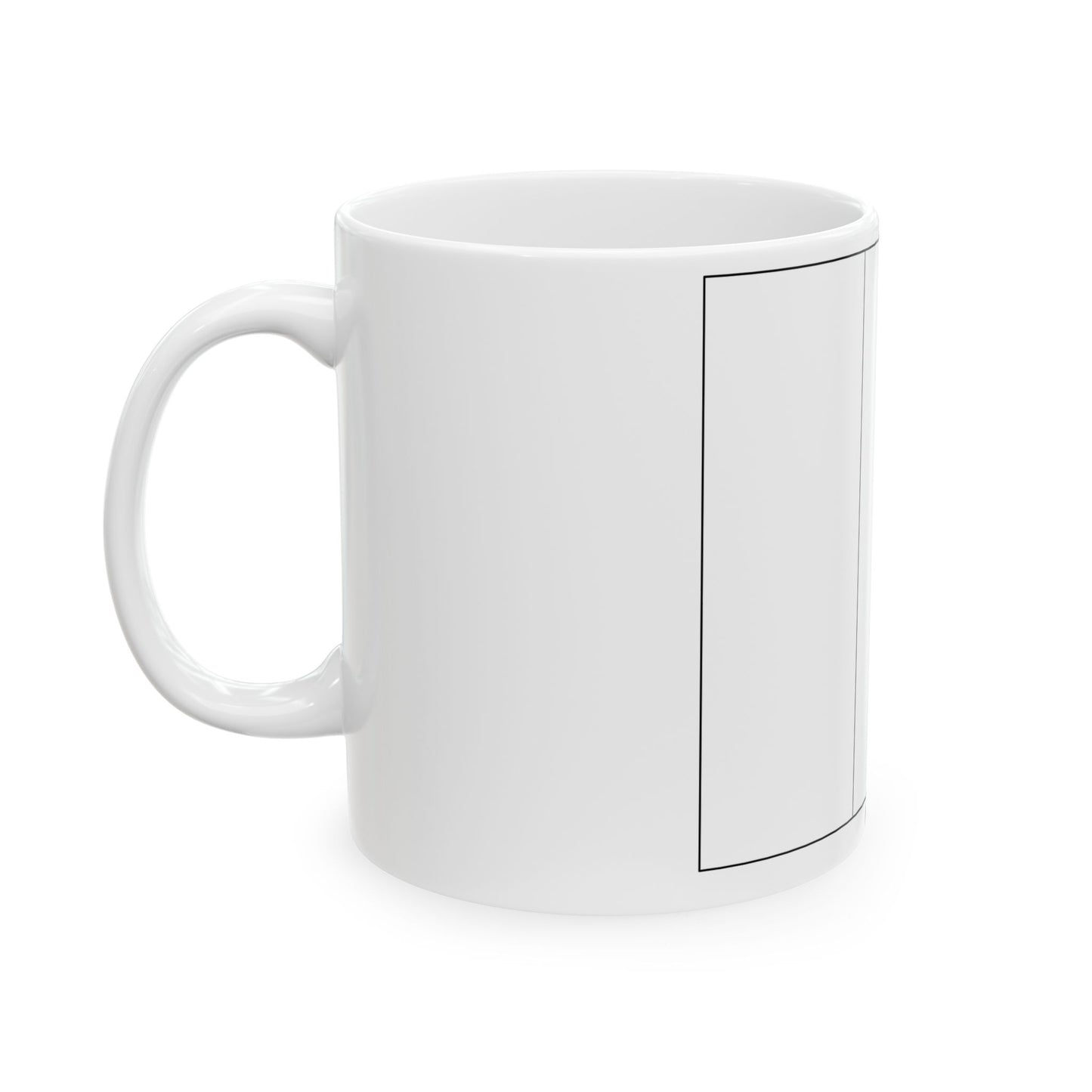 Flag of Belgium colouring page (Belgium) White Coffee Mug-Go Mug Yourself