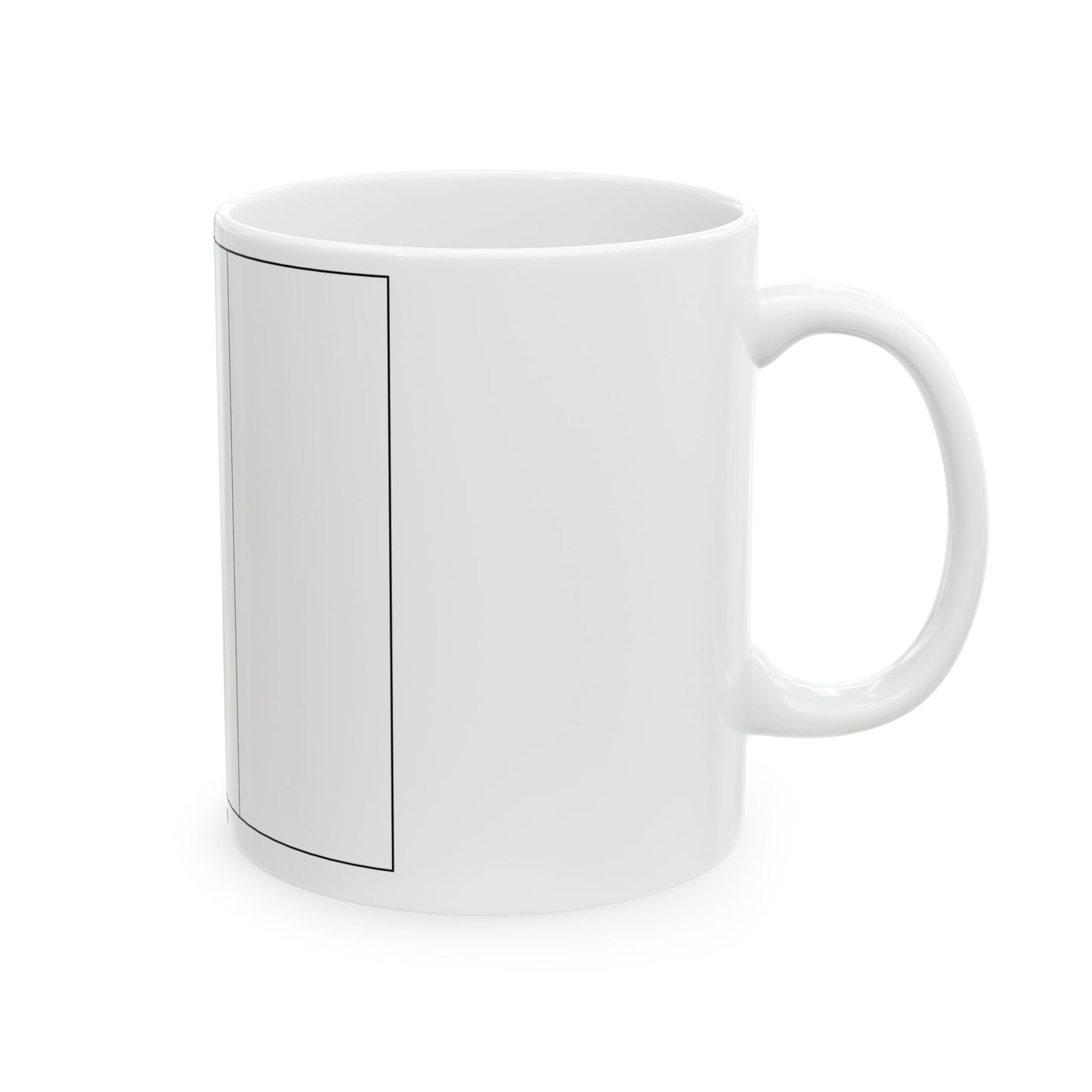 Flag of Belgium colouring page (Belgium) White Coffee Mug-Go Mug Yourself