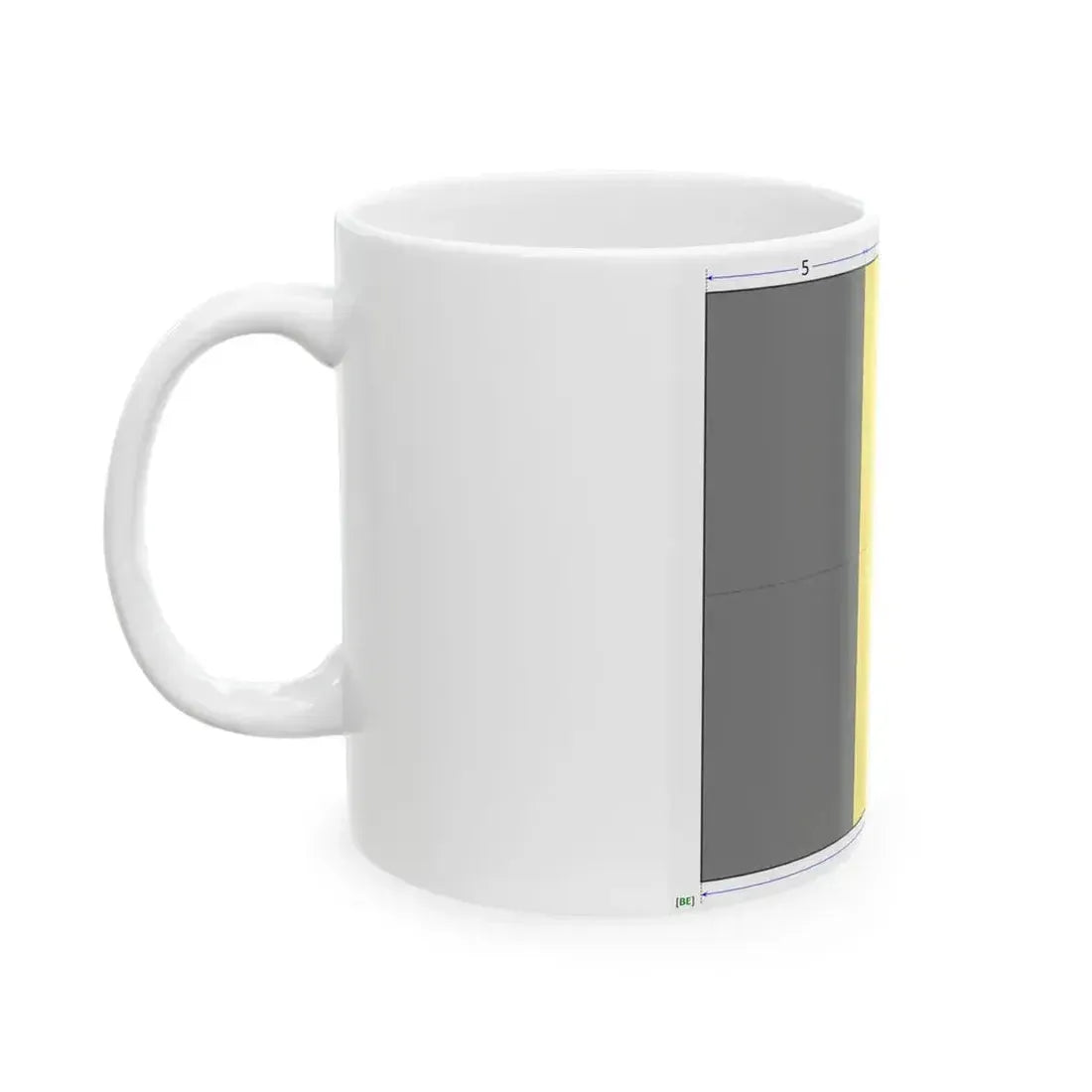 Flag of Belgium construction sheet (Belgium) White Coffee Mug - Go Mug Yourself