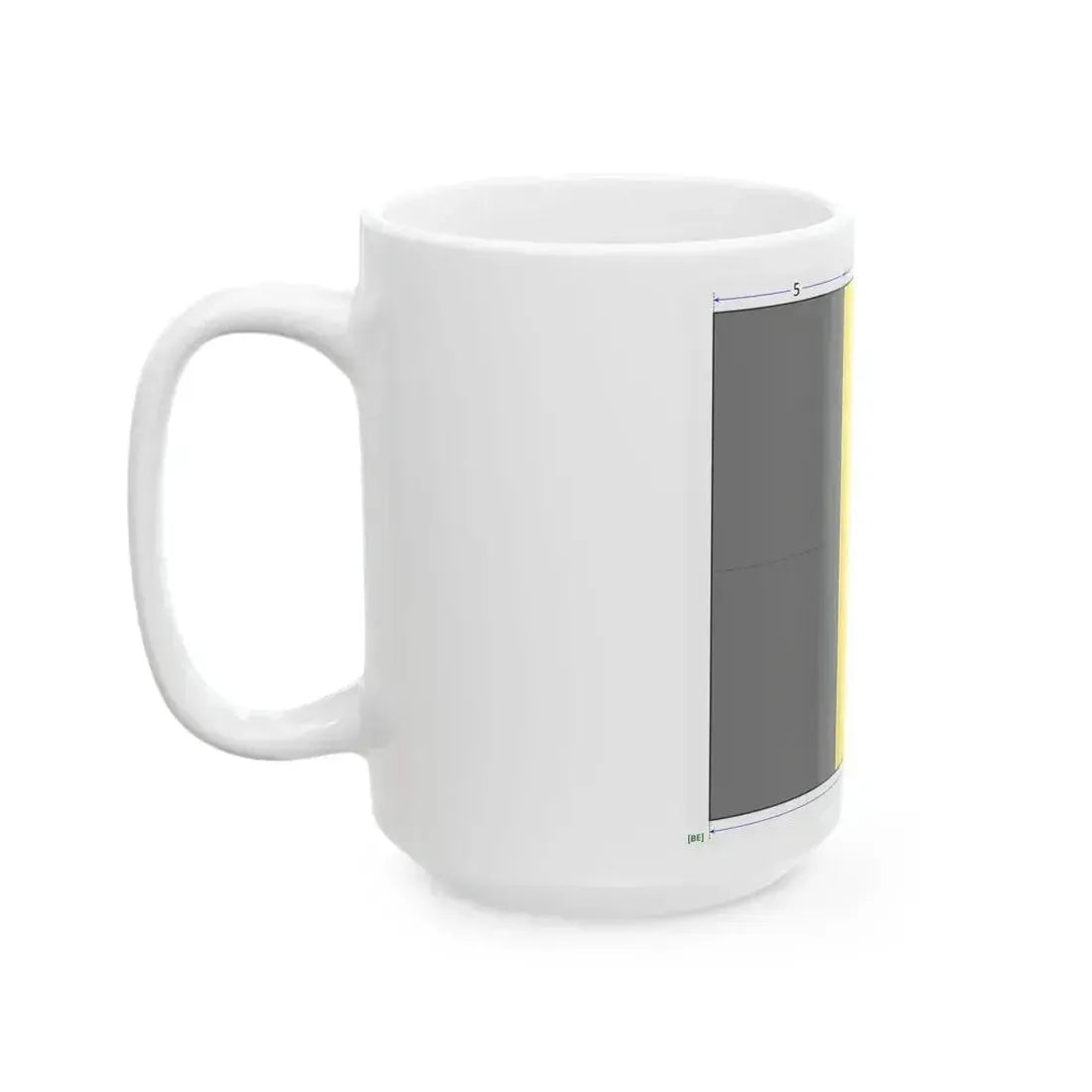 Flag of Belgium construction sheet (Belgium) White Coffee Mug - Go Mug Yourself