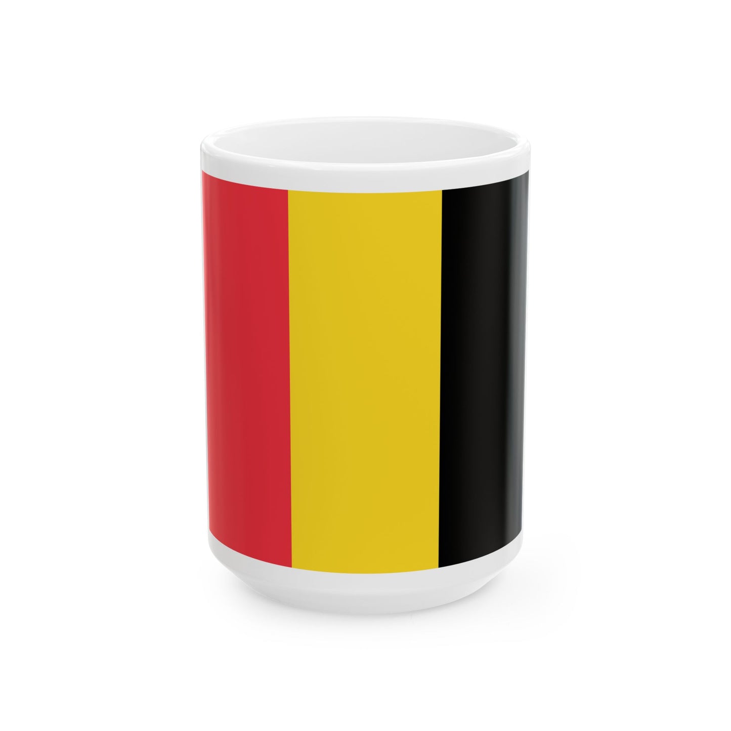 Flag of Belgium reversed (Belgium) White Coffee Mug-15oz-Go Mug Yourself