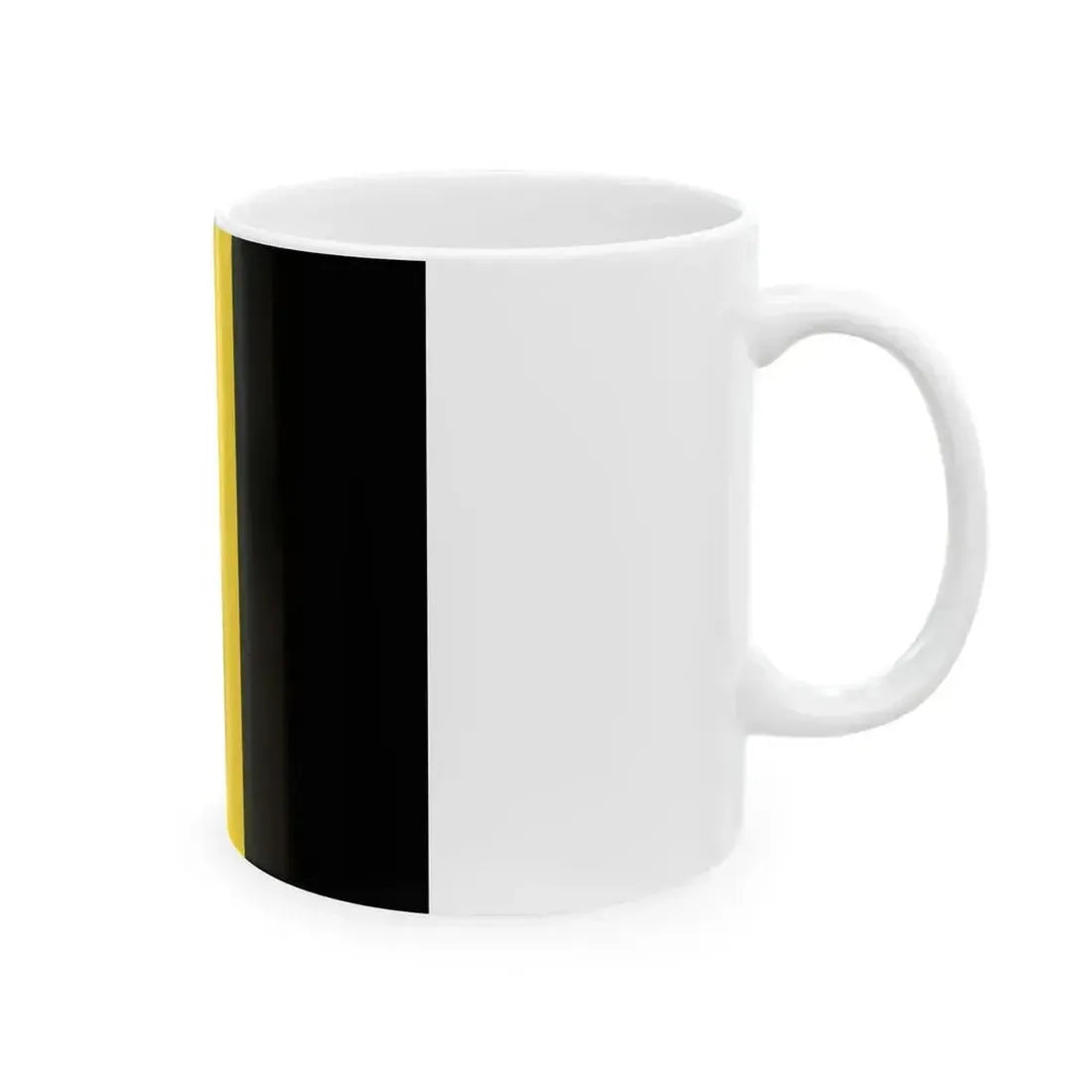 Flag of Belgium reversed (Belgium) White Coffee Mug - Go Mug Yourself