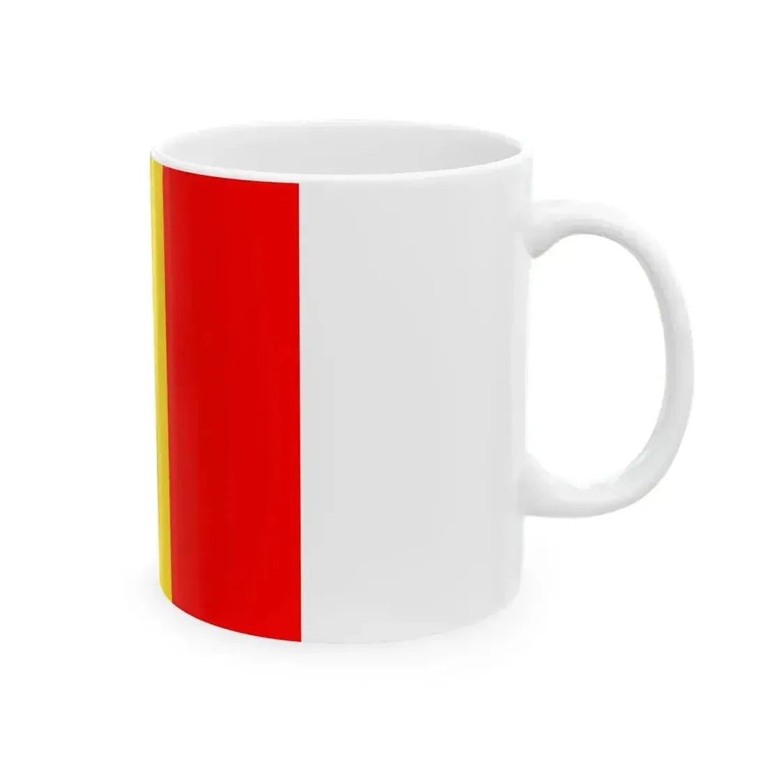 Flag of Belgium state (Belgium) White Coffee Mug - Go Mug Yourself