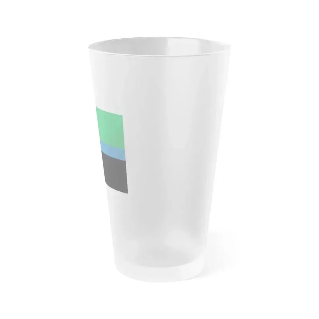 Flag of Belgorod Oblast Russia - Frosted Pint Glass 16oz - Go Mug Yourself