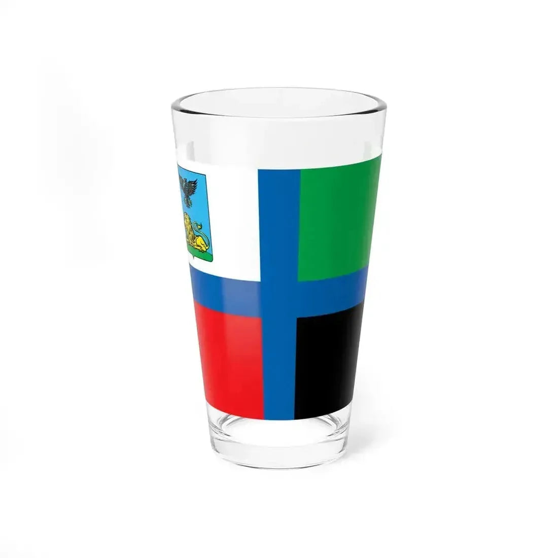 Flag of Belgorod Oblast Russia - Pint Glass 16oz 16oz - Go Mug Yourself