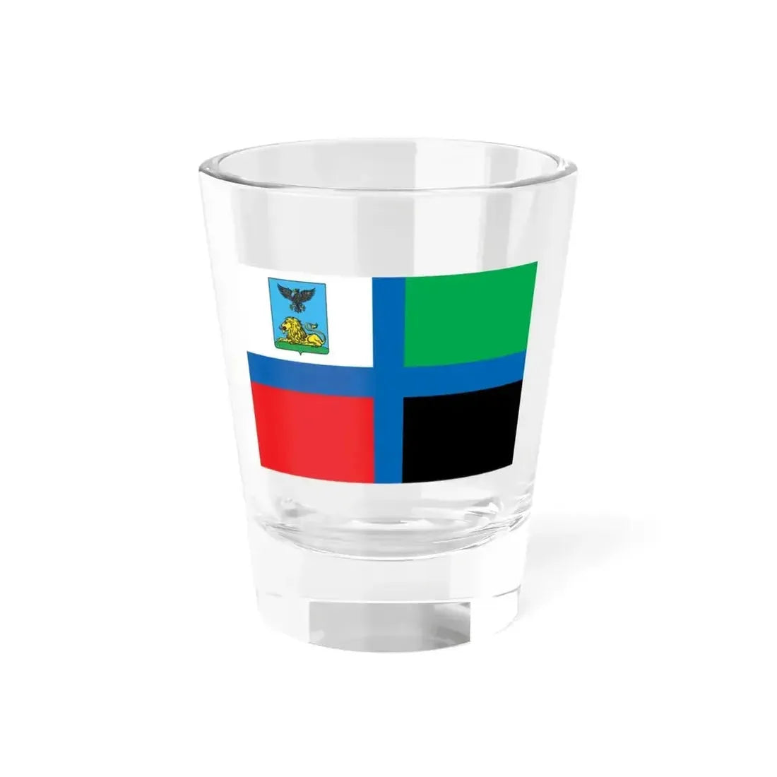 Flag of Belgorod Oblast Russia - Shot Glass 1.5oz 1.5oz - Go Mug Yourself