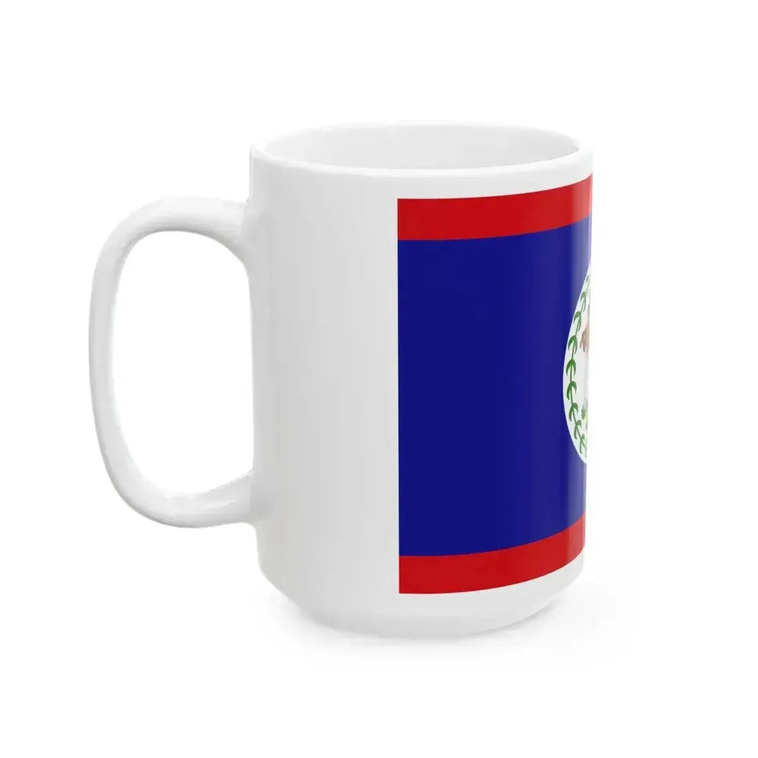Flag of Belize 3-2 (Belize) White Coffee Mug - Go Mug Yourself
