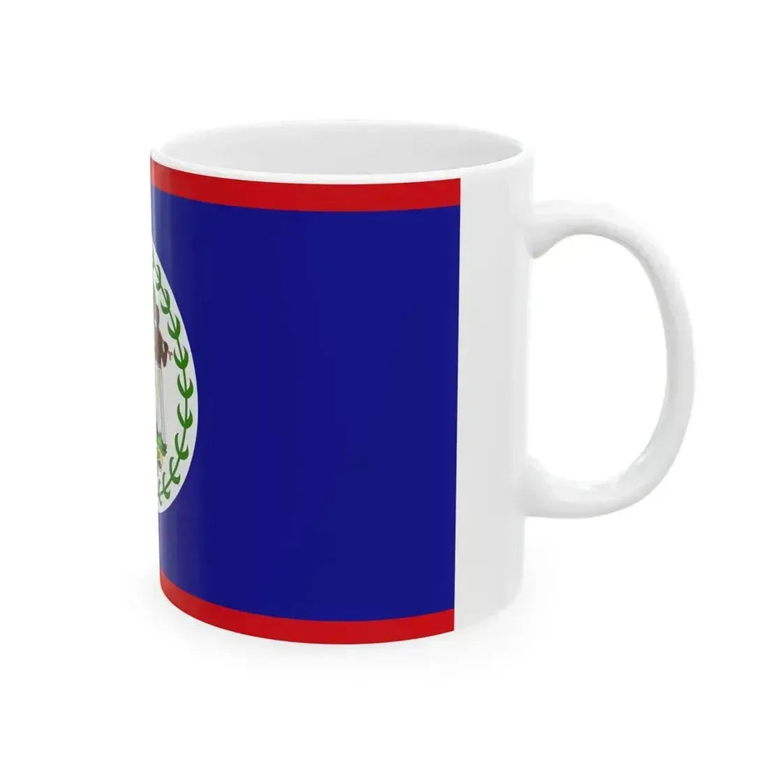 Flag of Belize (Belize) White Coffee Mug - Go Mug Yourself