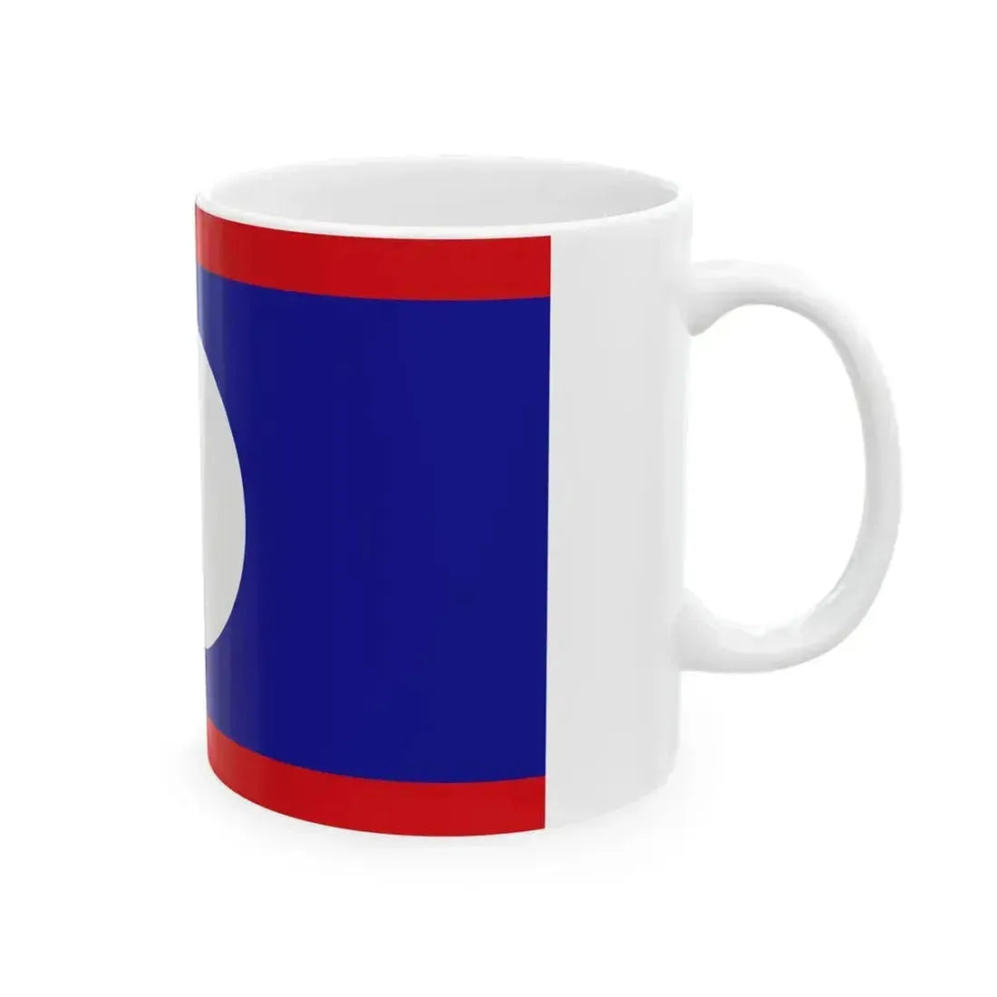 Flag of Belize no coat of arms (Belize) White Coffee Mug - Go Mug Yourself