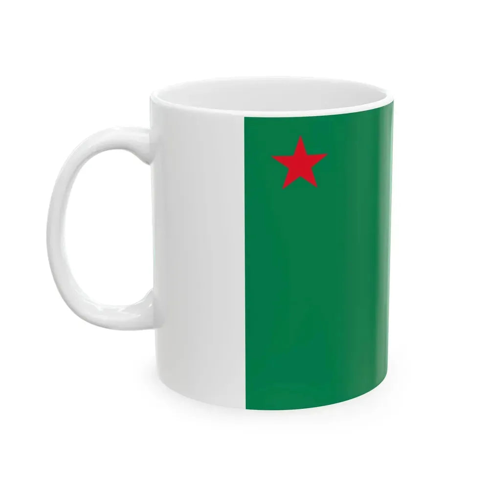 Flag of Benin 1975-1990 (Benin) White Coffee Mug - Go Mug Yourself