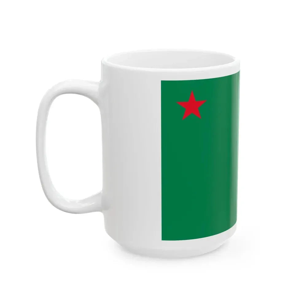 Flag of Benin 1975-1990 (Benin) White Coffee Mug - Go Mug Yourself