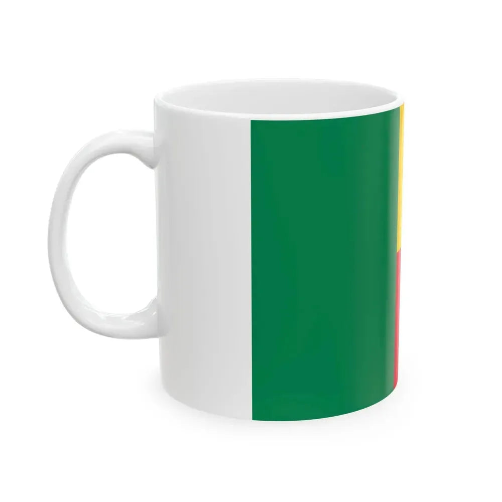 Flag of Benin (Benin) White Coffee Mug - Go Mug Yourself