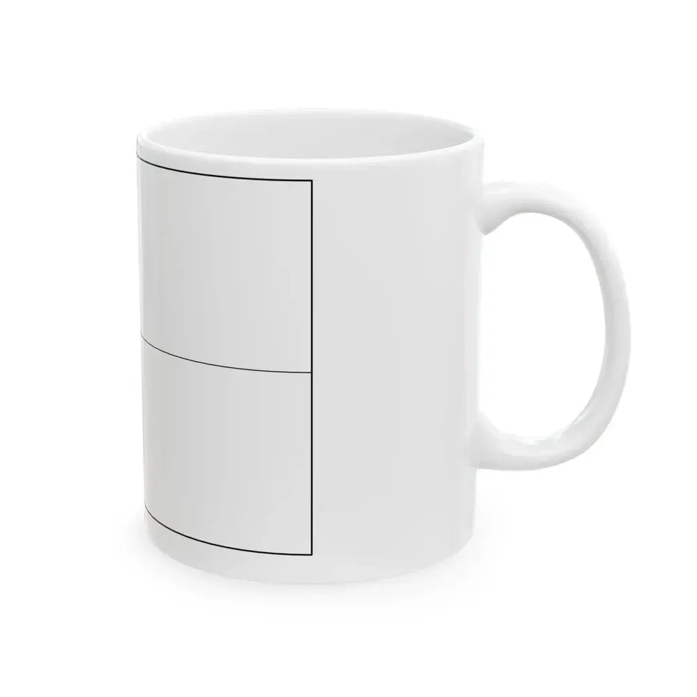 Flag of Benin colouring page (Benin) White Coffee Mug - Go Mug Yourself