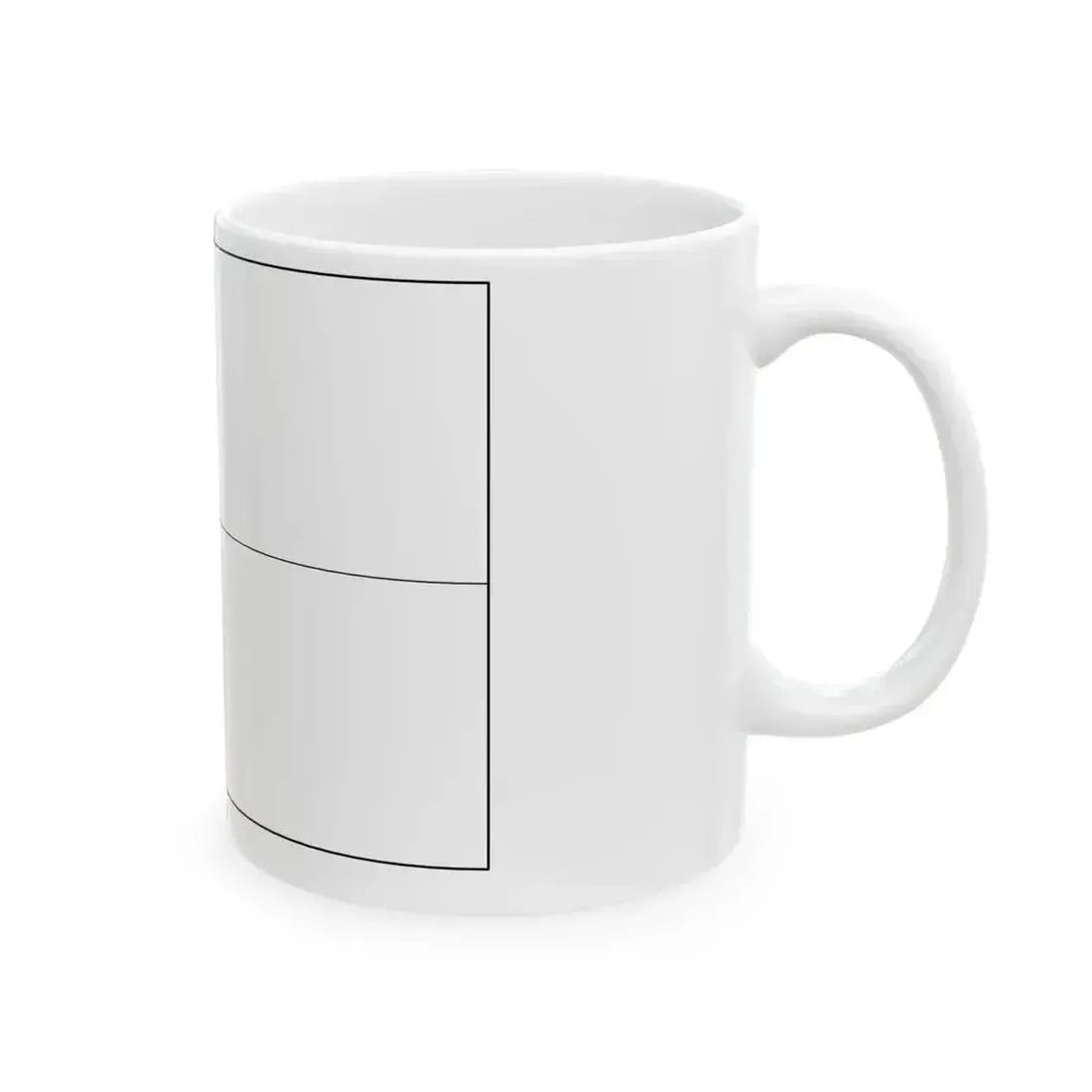 Flag of Benin colouring page (Benin) White Coffee Mug - Go Mug Yourself