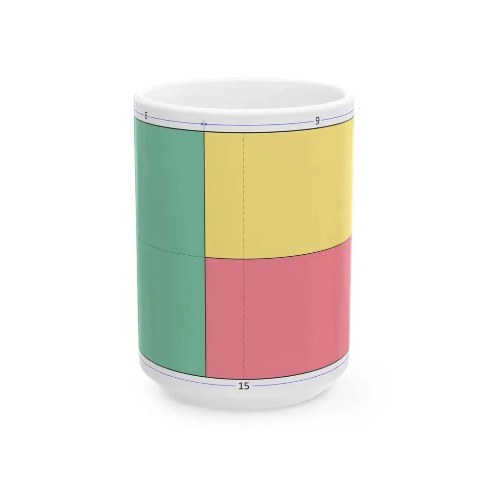 Flag of Benin construction sheet (Benin) White Coffee Mug 15oz - Go Mug Yourself