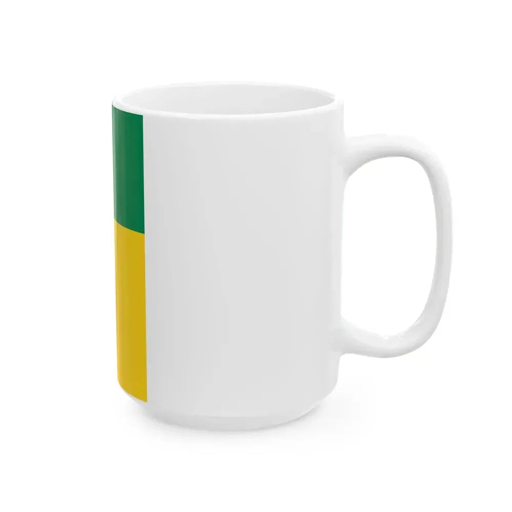 Flag of Benin vertical (Benin) White Coffee Mug - Go Mug Yourself