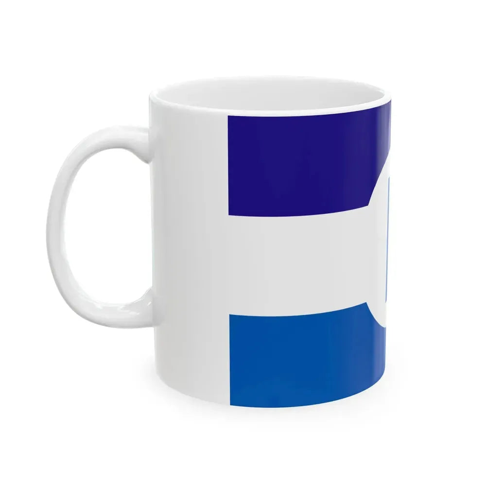 Flag of Bensenville Illinois (United States) White Coffee Mug - Go Mug Yourself