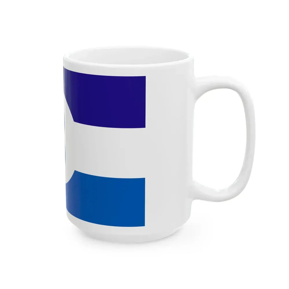 Flag of Bensenville Illinois (United States) White Coffee Mug - Go Mug Yourself