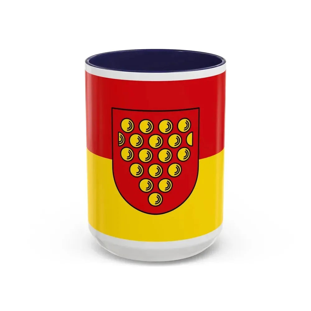 Flag of Bentheim Germany - Accent Coffee Mug 15oz Navy - Go Mug Yourself