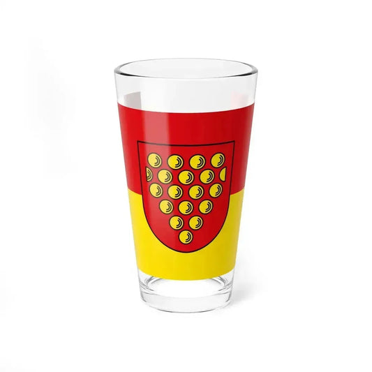 Flag of Bentheim Germany - Pint Glass 16oz 16oz - Go Mug Yourself