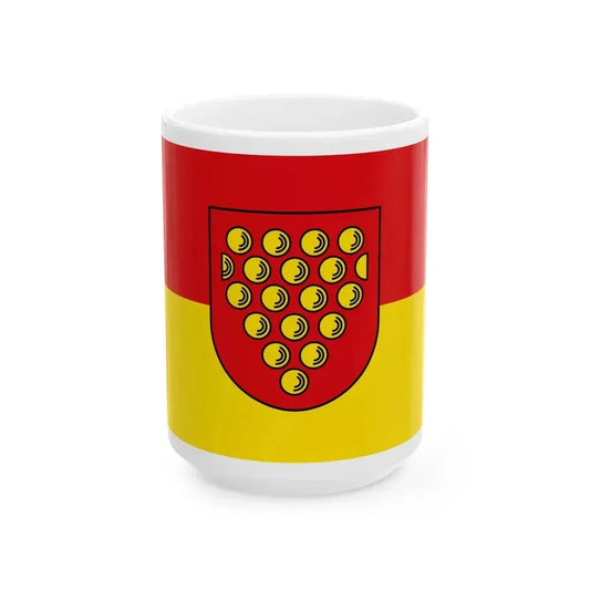 Flag of Bentheim Germany - White Coffee Mug 15oz - Go Mug Yourself
