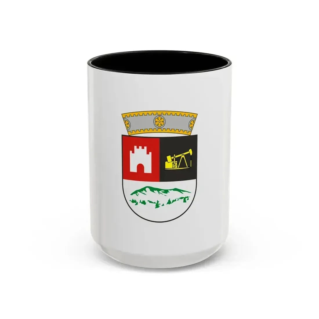 Flag of Berat Albania - Accent Coffee Mug 15oz Black - Go Mug Yourself