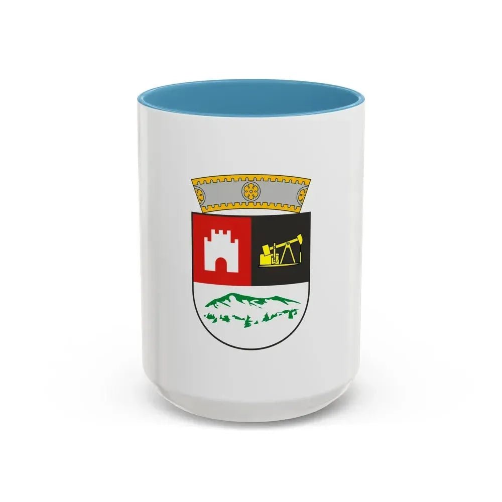Flag of Berat Albania - Accent Coffee Mug 15oz Light Blue - Go Mug Yourself