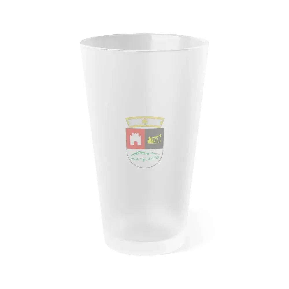 Flag of Berat Albania - Frosted Pint Glass 16oz 16oz Frosted - Go Mug Yourself