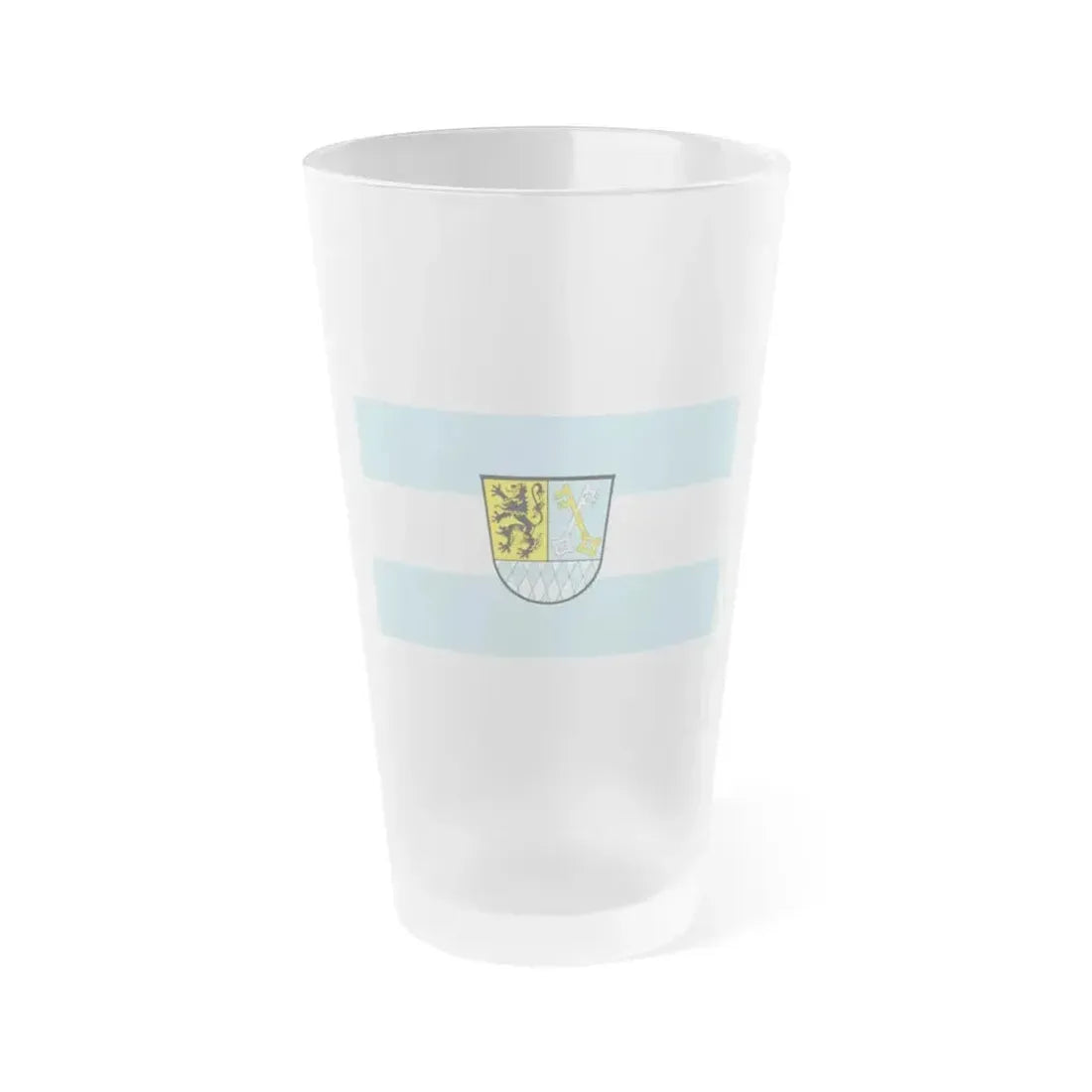 Flag of Berchtesgadener Land Germany - Frosted Pint Glass 16oz 16oz Frosted - Go Mug Yourself