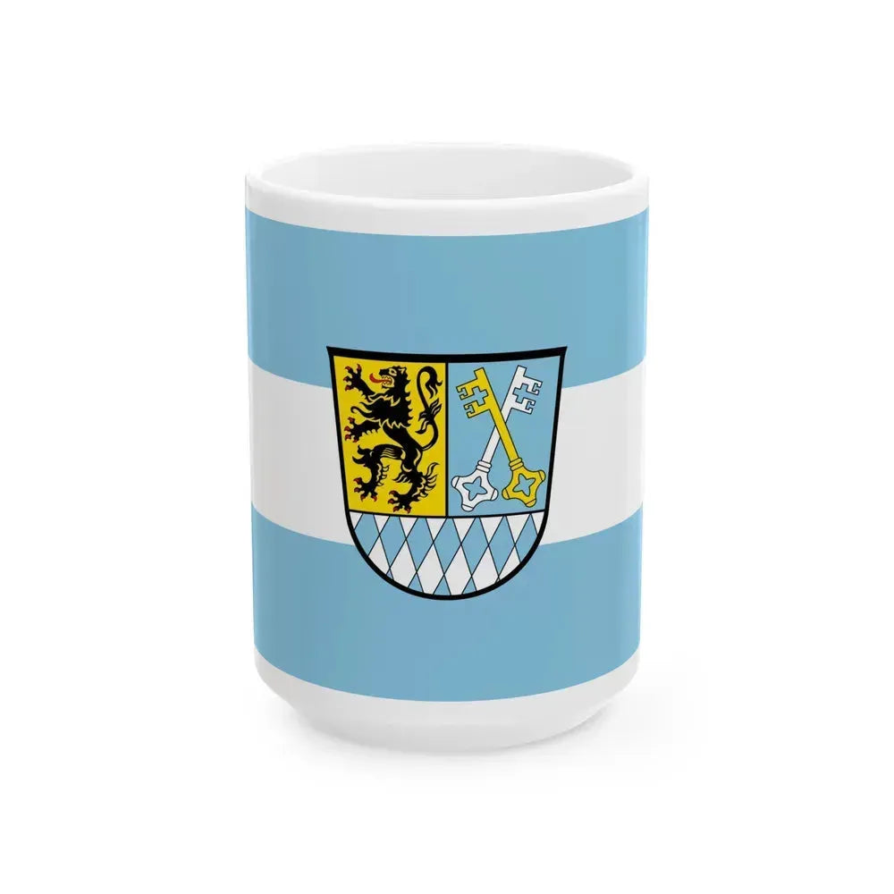 Flag of Berchtesgadener Land Germany - White Coffee Mug 15oz - Go Mug Yourself