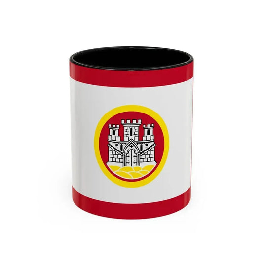 Flag of Bergen Vestland Norway - Accent Coffee Mug 11oz Black - Go Mug Yourself