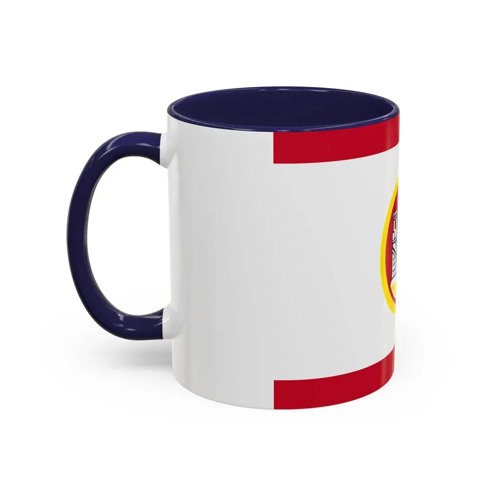 Flag of Bergen Vestland Norway - Accent Coffee Mug - Go Mug Yourself