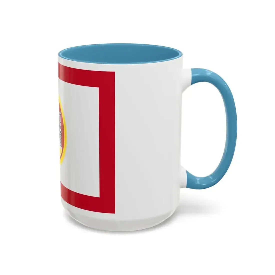 Flag of Bergen Vestland Norway - Accent Coffee Mug - Go Mug Yourself