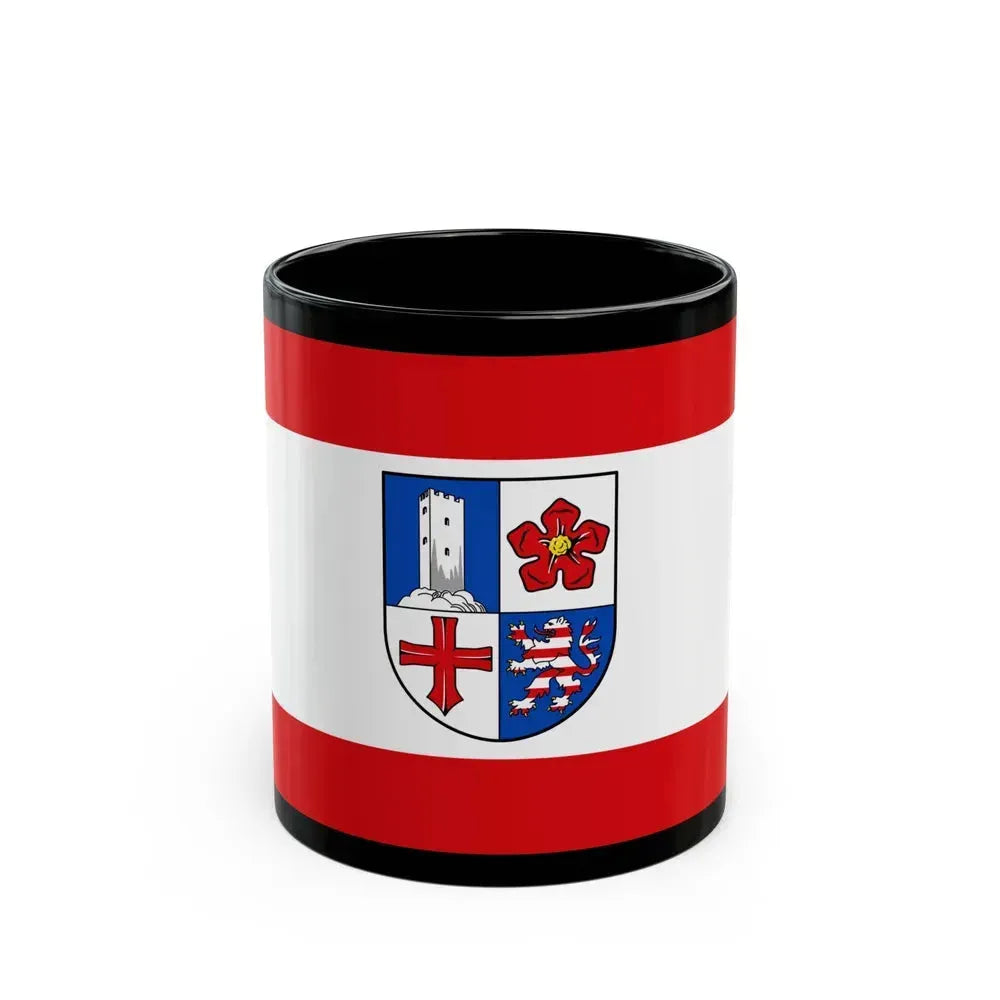 Flag of Bergstrasse Germany - Black Coffee Mug 11oz - Go Mug Yourself